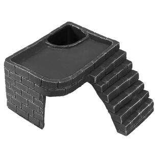 乌龟躲避屋龟缸晒台爬台黄缘造景巴西龟洞穴爬坡休息晒背平台专用