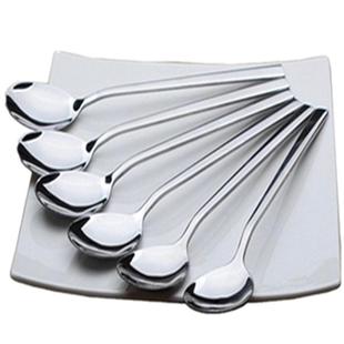 【天天特价】韩式长柄勺子不锈钢加厚主餐汤匙西餐勺家用吃饭汤勺