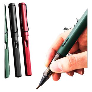 钢笔式毛笔钢笔软笔狼毫小楷可加墨自来水软头笔成人专业抄经书法笔楷书水毛笔秀丽笔便携墨囊科学毛笔上林赋