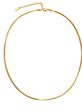 欧美气质简约小众蛇链项链网红