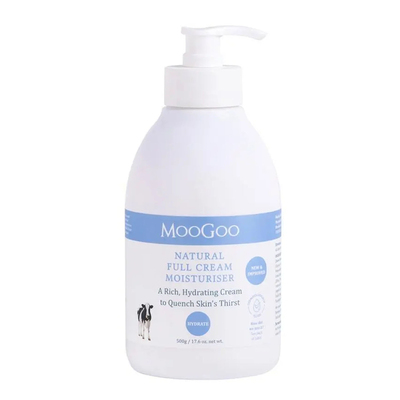澳洲直邮MooGoo 全脂牛奶护肤霜/杏仁油MSM舒缓霜 0激素 婴可用