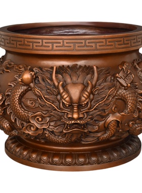 黄铜聚宝盆招财聚财工艺品摆件