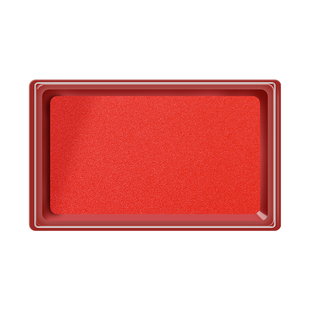 晨光印泥红色印台中号秒干印台财务会计印章合同盖章专用按手印的印尼速干印泥便携式印泥速干两个款形可挑选