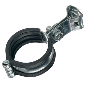 灯笼吊卡带胶皮加厚镀锌抱箍空调管固定卡扣管夹丝杆吊码吊卡管卡