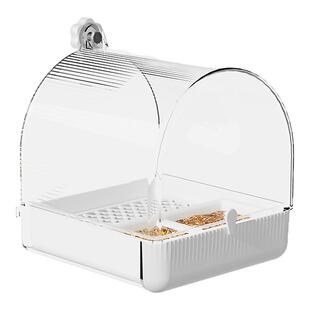 鹦鹉洗澡盆专用神器外置食盒沐浴两用虎皮小太阳八哥自动鸟用浴室