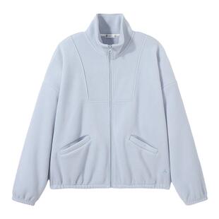 拓路者冬季新款摇粒绒毛绒外套女保暖加绒开衫运动卫衣仿羊羔毛抓