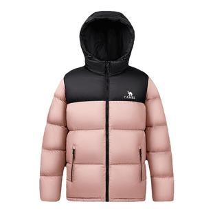 骆驼火山羽绒服︱女装冬季新款情侣百搭鸭绒短款保暖羽绒面包服