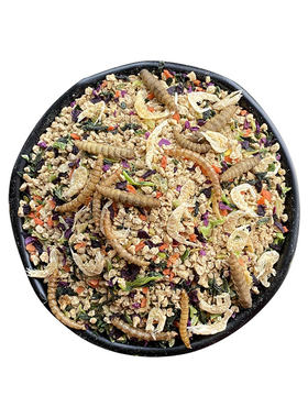 有趣乐宠宠物鸡饲料加菜干虫干虾