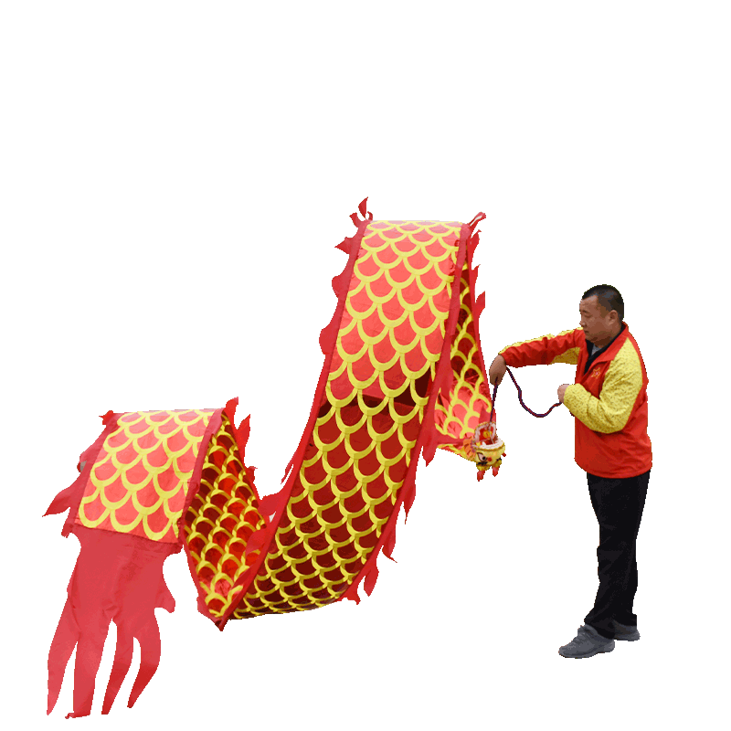 舞龙彩带健身广场钢架中国