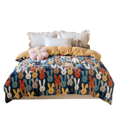 定做订制牛奶绒250/248被套