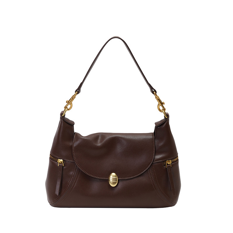 Léanfier南风高端真皮腋下包