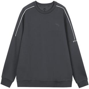 安踏卫衣男2026新款青少年卫衣男士宽松圆领长袖t恤打底运动上衣