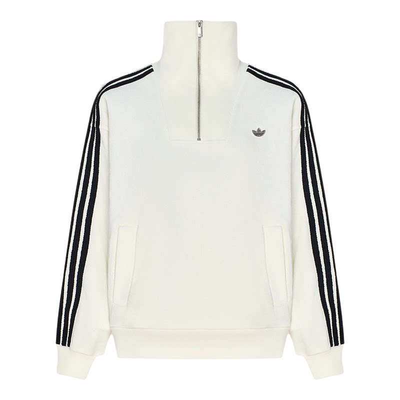 Adidas 阿迪达斯三叶草女子2026新款宽松休闲高领卫衣LH9660 9661