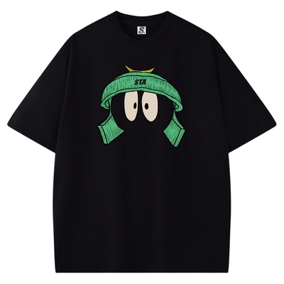 STA旗舰店美式潮牌小众设计男女短袖夏季ins重磅纯棉oversizeT恤