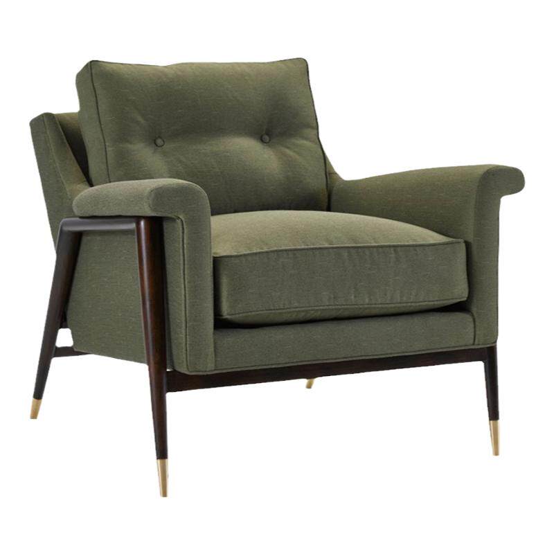 北美纯美家居 美式现代简约单人沙发 懒人椅子 北欧个性简美躺椅