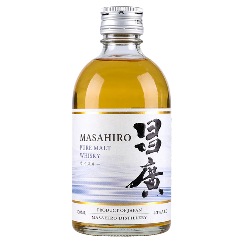 昌广纯麦威士忌日本原瓶进口官方正品洋酒小瓶微醺whiskey300ml