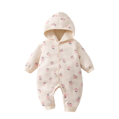 婧麒婴儿连体衣休闲外出加绒加厚