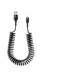 极客小K 66w超级快充数据线Type-c车载充电线弹簧线宝线摩托车线适用华为苹果50A闪充安卓手机通用车载伸缩收