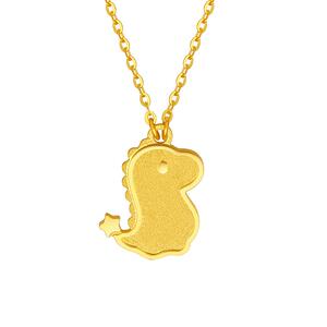 周六福5G黄金龙项链女小萌龙生肖龙计价足金挂坠送礼节日礼物