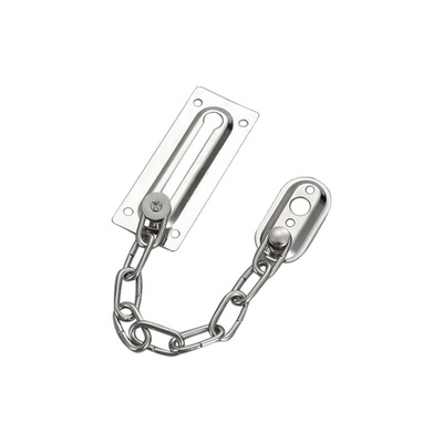 不锈钢防盗链插销安全手机柜门防盗扣酒店链条锁门扣反锁门栓锁扣