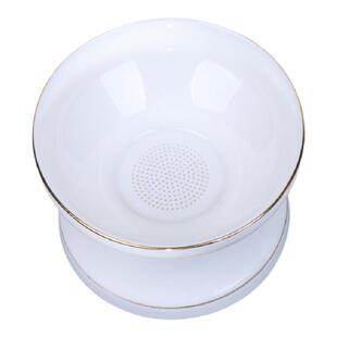 垚瓷赞茶漏茶滤陶瓷白瓷功夫茶具泡茶手工全目全瓷一体茶滤羊脂玉