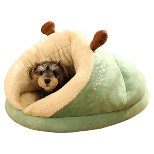狗窝冬季保暖小型犬专用幼犬冬天加厚宠物用品半封闭式安全感猫窝