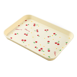 茶盘家用托盘长方形塑料水杯茶杯盘杯子零食水果糖果大号收纳餐盘