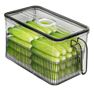 佳帮手冰箱收纳盒整理盒食品级保鲜盒蔬菜水果鸡蛋用大容量密封盒