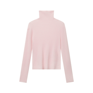 如意连云【烟萝】2025冬堆堆领羊毛针织衫女新中式高领显瘦打底衫