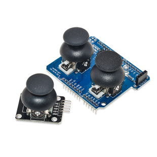 双轴按键摇杆PS2游戏摇杆控制杆传感器JoyStick模块 电子积木模块