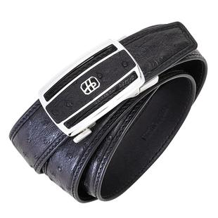 【鸵鸟皮】暇步士真皮男士皮带高档商务自动扣裤腰带礼盒装送礼