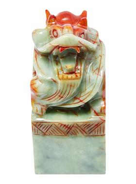 岫玉家居摆件办公室西北天然龙头