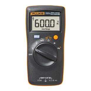 福禄克全新掌上型数字万用表F101+特尖表笔电工手机专用万能表