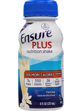 美国雅培Ensure安素成人术后蛋白质营养液体奶加强版237ml*24瓶