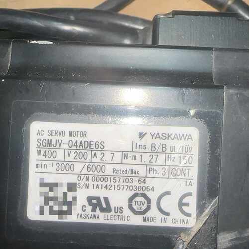 溢价-安川伺服电机SGMJV-04ADE6S 400W 200V