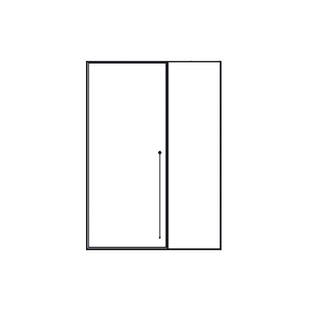 极窄淋浴房隔断浴室玻璃门家用网红一体浴室平开门卫生间干湿分离