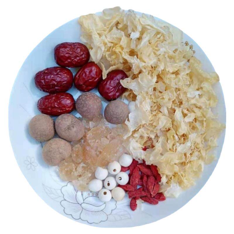 冰糖银耳莲子羹红枣枸杞桂圆配料组合干货小包装懒人包装开袋即煮