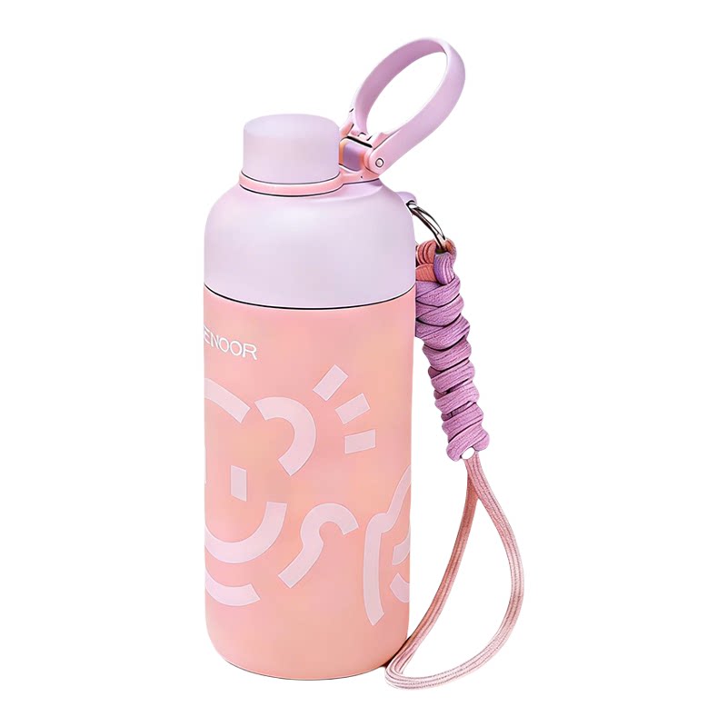 希诺儿童316不锈钢带吸管保温杯