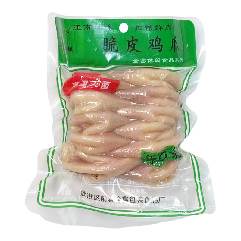 常州琪鲜脆皮鸡爪即食鲜咸口味熟食卤味办公室宿舍解馋下午茶零食