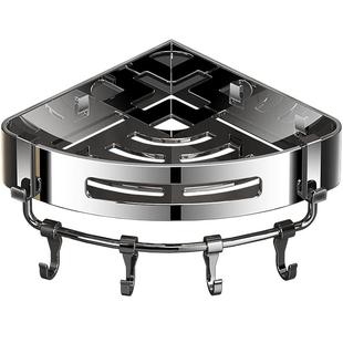 免打孔卫生间置物架浴室304不锈钢厕所三角篮壁挂可拆卸转角收纳