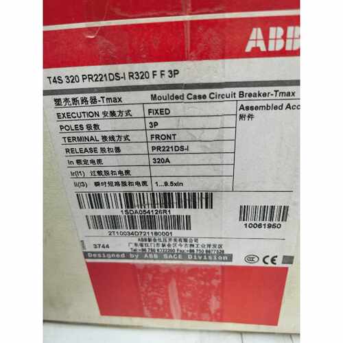 ABB塑壳断路器T4S320PR221DSIR320
