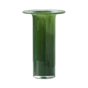 轻奢现代高级感简约创意奶玉色喇叭琉璃花瓶客厅摆件水培鲜花装饰