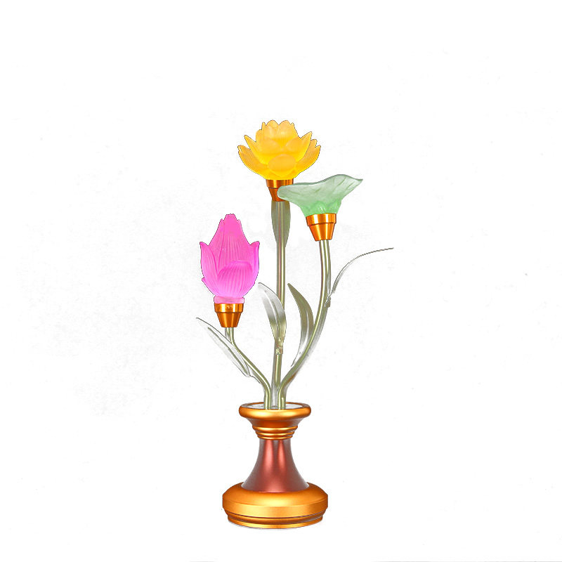 七品九品琉璃莲花灯供奉长明灯