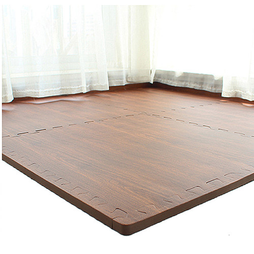 环保味泡沫地垫隔音仿木纹拼图垫子可剪裁加厚拼接地面毯铺满卧室