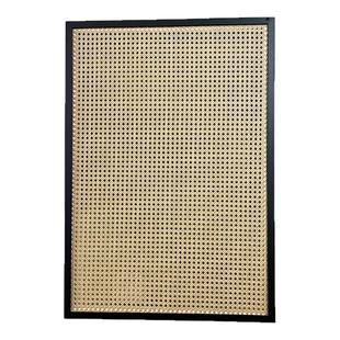 定制画框实木原木六边八边菱异形幼儿园环创装饰侘寂藤编壁饰挂墙