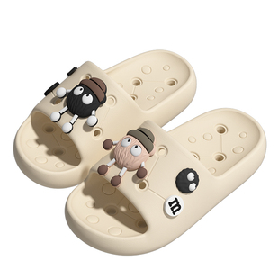 可爱浴室拖鞋女2026新款室内居家洗澡镂空漏水速干EVA防滑凉拖鞋