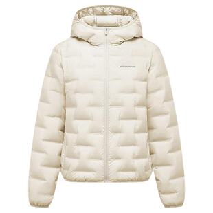 [云感鹅绒]波司登2026春季新款轻薄羽绒服女短款错格连帽保暖外套