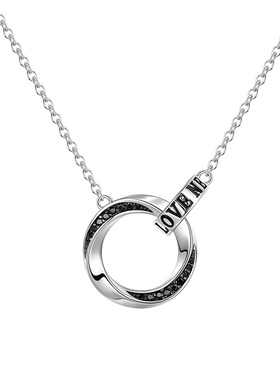 vana莫比乌斯纯银项链男