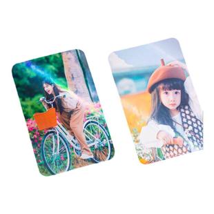 自印小卡来图定制覆膜二次元diy卡片定制打印照片小卡制作三寸圆角加厚应援自制小卡韩风爱豆明星单双面硬卡