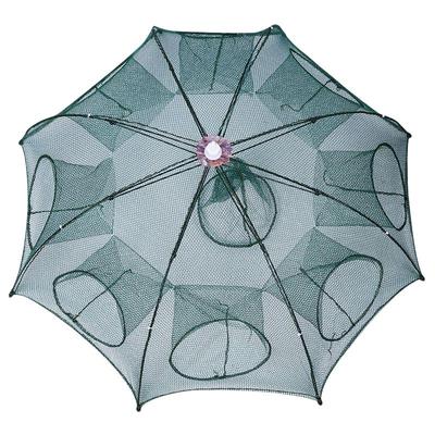 伞笼伞网捕鱼笼渔网虾笼捕鱼神器折叠鱼网加厚捕鱼网自动抓河虾网